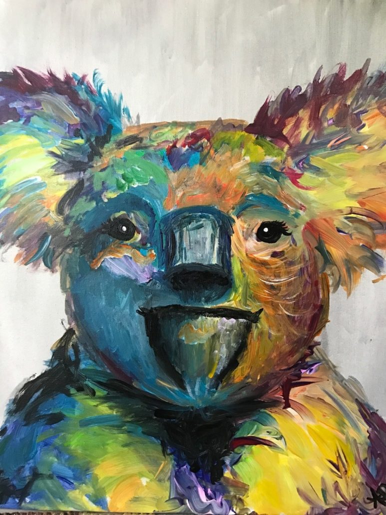 Original Koala Watercolor Painting