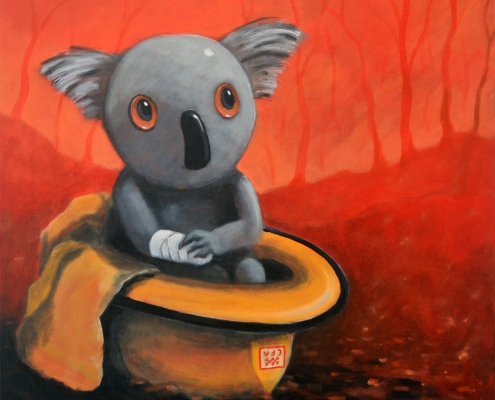 Living with Koalas artist max Horst